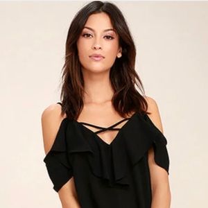 New Lulus Off-the-Shoulder Top, Large